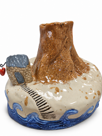 Ceramic Vase “Island by the Sea”