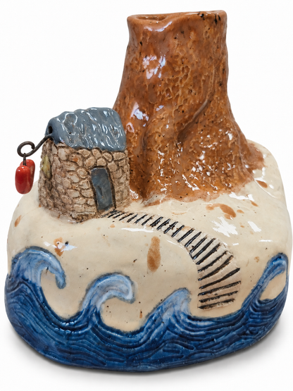 Ceramic Vase “Island by the Sea”