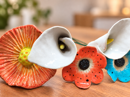 Ceramic Flower on a Stem