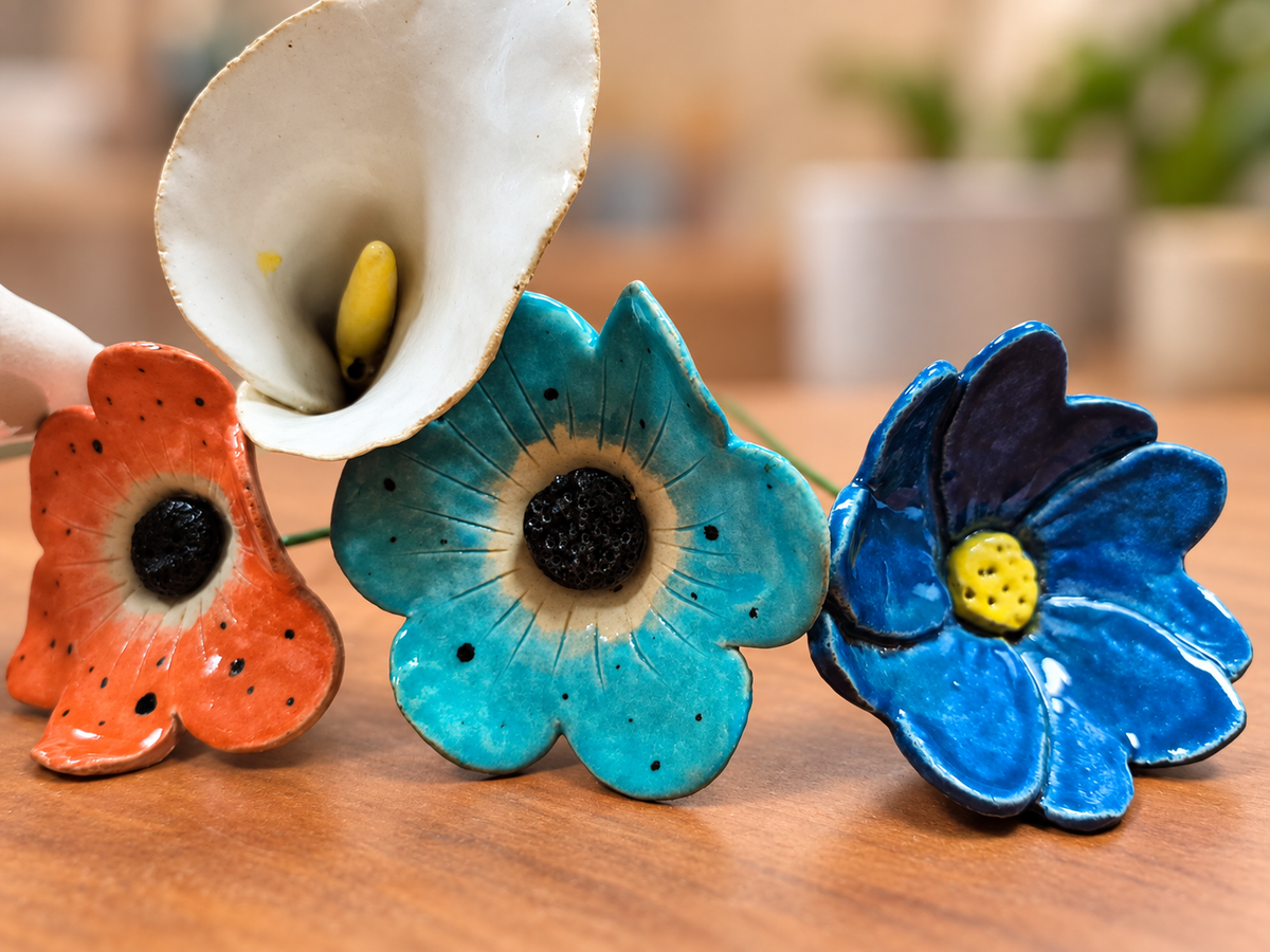 Ceramic Flower on a Stem